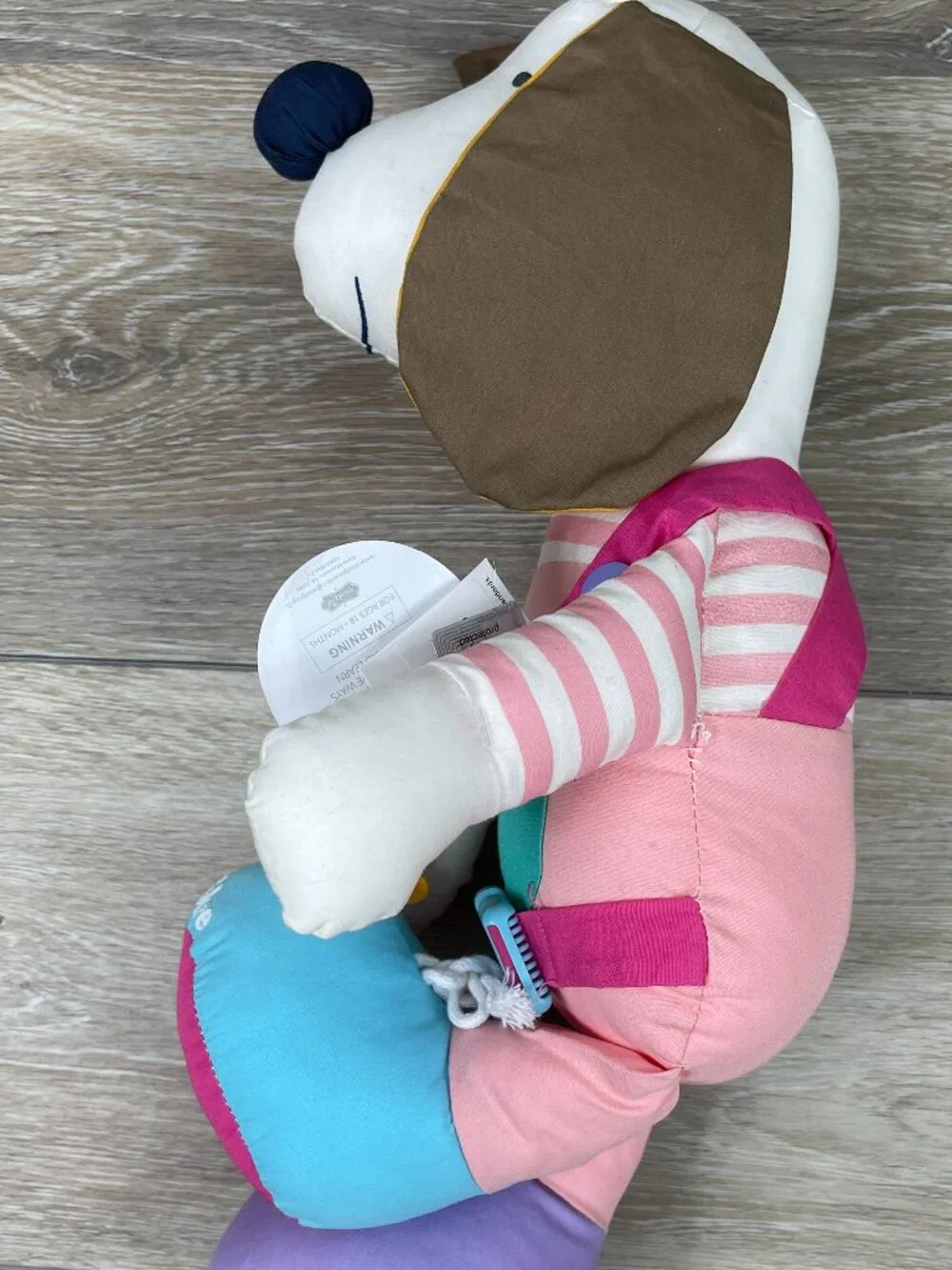 NWT Mud Pie Children's Puppy Learning Pal Plush Stuffed Puppy Dog
